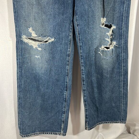 CITIZENS OF HUMANITY LYDIA WIDE LEG SHIMMY HIGH RISE CROPPED JEANS NWT SIZE 30 - Picture 7 of 9